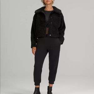 Lululemon Textured Fleece Button Jacket - Black